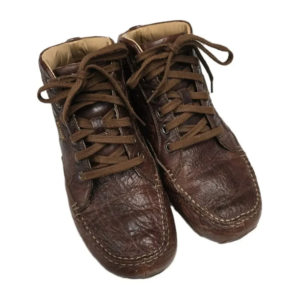 HS Trask Kalispell Chukka Boots Men's 9.5 M Brown Bison Leather Casual Shoes VTG